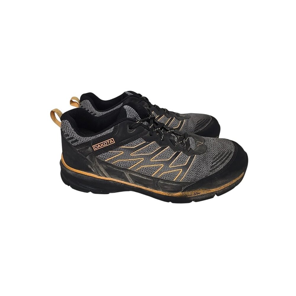 DAKOTA Men's 3604 Aluminum Toe Steel Plate Quad Lite Work Safety Shoes Grey 8M - Picture 2 of 7